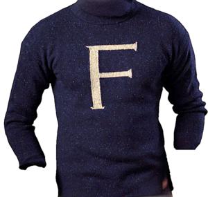 ALPHABET SWEATER - BLUE